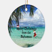 Vrolijk kerstfeest op de Bahama's Keramisch Ornament (Links)
