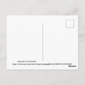 Vrolijk kerstfeest op het boerderij briefkaart (Achterkant)