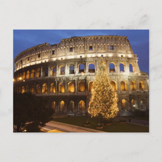 Vrolijk kerstfeest op het Briefkaart van Rome (Voorkant)