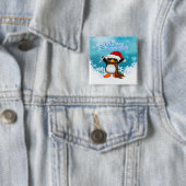 Vrolijk kerstfeest op het plein Button (In situ)