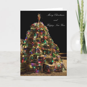 Vrolijk kerstfeest op Maine Card Feestdagen Kaart