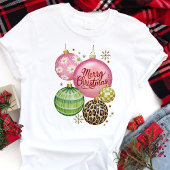 Vrolijk kerstfeest Ornament Feestelijke vakantie Tri-Blend Shirt