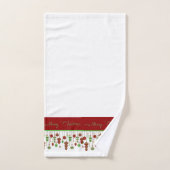 Vrolijk kerstfeest ornamenten bad handdoek (Handdoek)