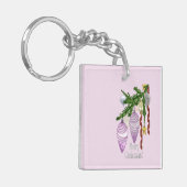 Vrolijk kerstfeest Ornamenten: Sleutelhanger (Voorkant Links)