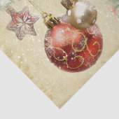 "Vrolijk kerstfeest"  Ornamenten Tissuepapier (Detail)