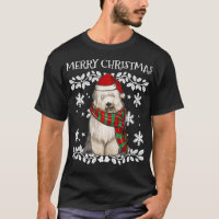Vrolijk kerstfeest Oude Engelse Sheepdog Xmas