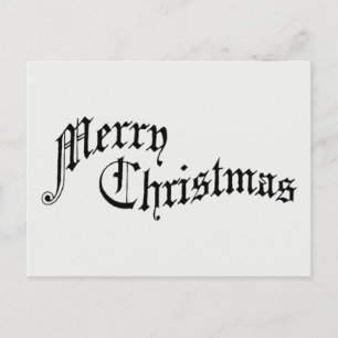 Vrolijk kerstfeest  Oude Fashioned Typografie Feestdagenkaart