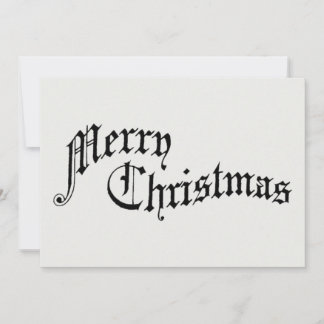 Vrolijk kerstfeest Oude Fashioned Typografie Feestdagenkaart