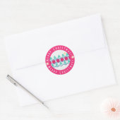 vrolijk kerstfeest! 'Over the River' Ronde Sticker (Envelop)