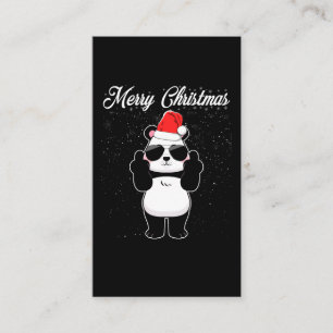 Vrolijk kerstfeest Panda Middelste Vinger Rude Xma Visitekaartje