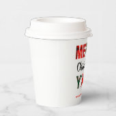 Vrolijk kerstfeest papieren bekers (Rechts)