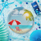 Vrolijk kerstfeest papieren bordje (Feest)