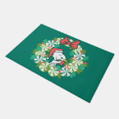 Vrolijk Kerstfeest Pepermunt Holiday Wreath Deurmat (Schuin)