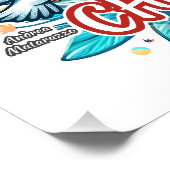 Vrolijk kerstfeest perfect poster (Hoek)