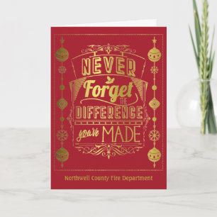 Vrolijk Kerstfeest Personeelsvakantie Kaart