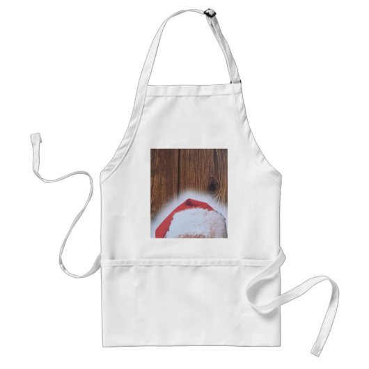 Vrolijk kerstfeest, Pet van de kerstman Standaard Schort (Voorkant)