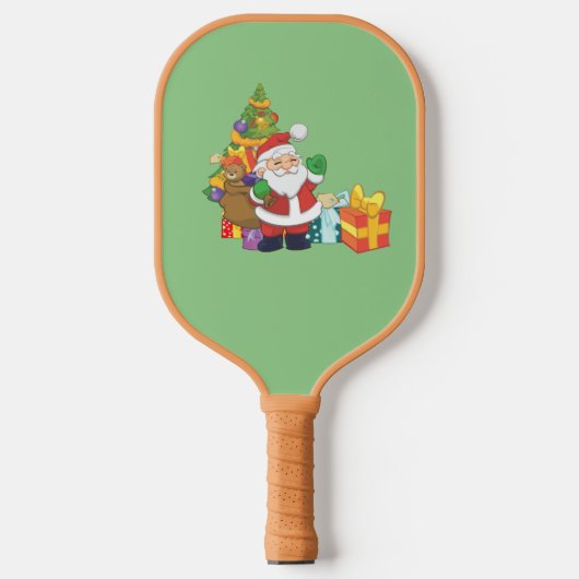Vrolijk kerstfeest pickleball paddle (Voorkant)