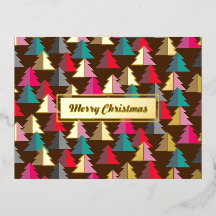 Vrolijk kerstfeest Pine Brown. Gepersonaliseerd.