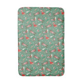 Vrolijk Kerstfeest Pit Bull Dogs Badmat (Voorkant Verticaal)