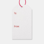 Vrolijk Kerstfeest Pit Bull Dogs Cadeaulabel (Achterkant)