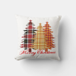 Vrolijk Kerstfeest Plaid Bomen Vakantie Kussen
