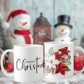 Vrolijk Kerstfeest Poinsettias Keramische Mok