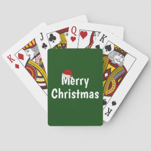 Vrolijk kerstfeest pokerkaarten