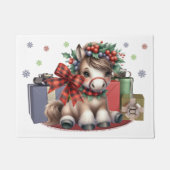 Vrolijk kerstfeest Pony Deurmat (Voorkant)
