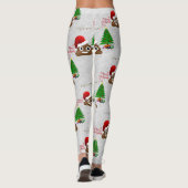 Vrolijk Kerstfeest Poo Emoji leggings (Achterkant)