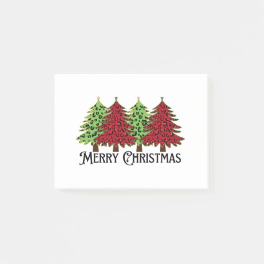 Vrolijk kerstfeest post-it® notes (Voorkant)