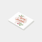 Vrolijk kerstfeest post-it® notes (Schuin)