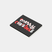 Vrolijk kerstfeest post-it® notes (Schuin)
