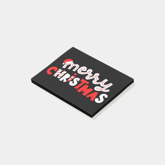 Vrolijk kerstfeest post-it® notes (Schuin)