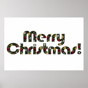 Vrolijk kerstfeest poster