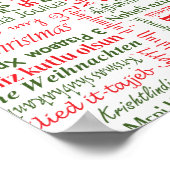 Vrolijk kerstfeest! poster (Hoek)