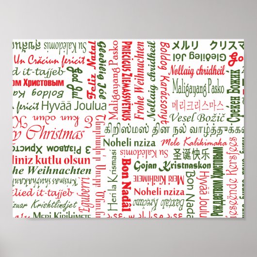 Vrolijk kerstfeest! poster (Voorkant)