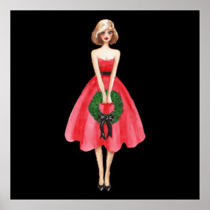 Vrolijk kerstfeest poster