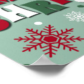 Vrolijk kerstfeest poster (Hoek)