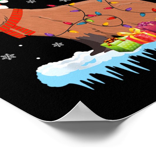 Vrolijk kerstfeest poster (Hoek)