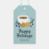 Vrolijk kerstfeest | Prettige feestdagen Cacao en  Cadeaulabel (Achterkant)