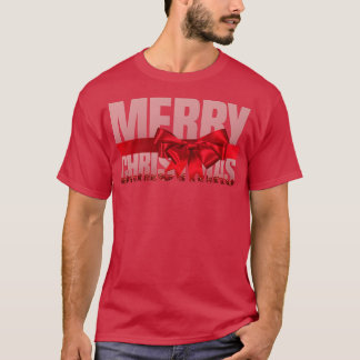 Vrolijk kerstfeest Prettige feestdagen Greetings P T-shirt