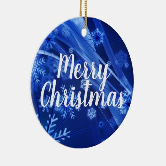 Vrolijk kerstfeest Prettige feestdagen kerstversie Keramisch Ornament (Rechts)