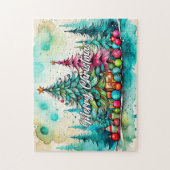 Vrolijk kerstfeest | PRETTIGE FEESTDAGEN Legpuzzel (Verticaal)