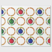 Vrolijk kerstfeest Prettige feestdagen ons eerste  Cadeaupapier (Vlak)