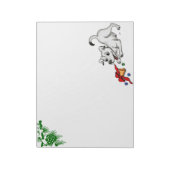 Vrolijk kerstfeest! Puppy met Bell en Ball Notitieblok (Gedraaid)