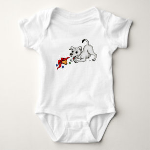 Vrolijk kerstfeest! Puppy met Bell en Ball Romper