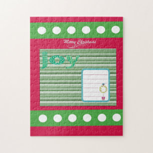 Vrolijk kerstfeest Puzzle-kerstfeest Legpuzzel