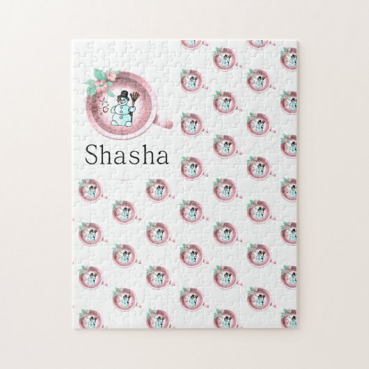 Vrolijk kerstfeest Puzzle-kerstman Legpuzzel (Verticaal)