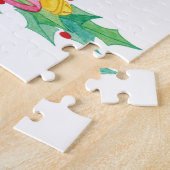 Vrolijk kerstfeest Puzzle Kerstmis Elf Possum Flor Legpuzzel (Zijkant)