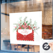 Vrolijk kerstfeest raamsticker (Cafe Raam)